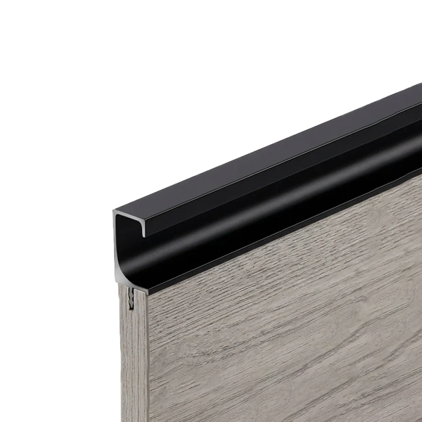Ebco Aluminium Profile Shutter Handle, SH1-1935-3M-AB, Anodised Black, 19mm X 35mm, 3